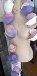 Cupcake Paper Garland In Lavenders 1 small