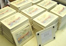Custom Scenic Wall Hanging Tile  Wedding Favor / Special Occasion Remembrance 1 small