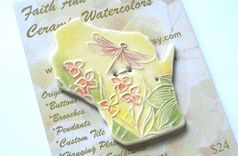 Custom Ceramic Buttons! 1 small