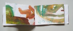 "Leftovers I" Hand Printed Artist's Book 4 small