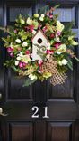 Birdhouse Wreaths - Spring Summer Wreaths 2 small