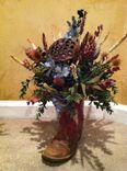 Cowboy Boots - Custom Floral Arrangement Set Of 2 1 small