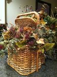 Wicker Basket Floral Arrangements 2 small