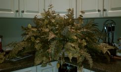 Large Wicker Baskets Filled With Greenery 2 small