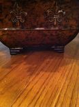 Traditional Italian Designed Floral Arrangement In Fleur De Lis Metal Container 4 small