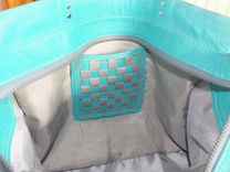 Woven Or Checked Leather Designer Handbag 3 small