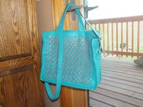 Woven Or Checked Leather Designer Handbag 2 small
