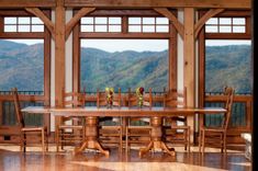 Double Pedestal Harvest Table 4 small