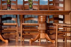 Double Pedestal Harvest Table 2 small