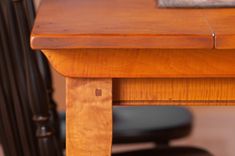Tiger Maple Farm Table With Tapered Legs 2 small