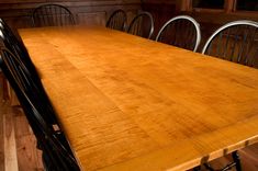 10' Tiger Maple Dining Table 3 small