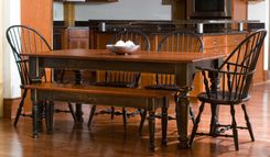 Cherry Dining Table & Matching Bench 2 small