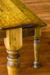 Pine Farmhouse Dining Table, Chairs & Matching Benches 3 small