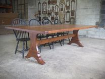 Pine French Country Trestle 1 small