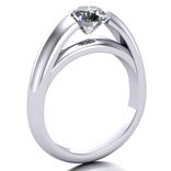Domed Floating Diamond Solitaire 1 small