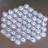 Bridal Blossom Beads Flame Worked Glass 3 small