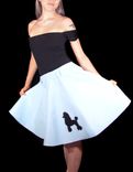 Custom Retro Poodle Skirts 50'S Sock Hop Circle Skirts Adult And Kids Sizes Costumes 3 small