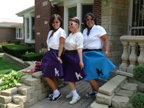 Custom Retro Poodle Skirts 50'S Sock Hop Circle Skirts Adult And Kids Sizes Costumes 5 small