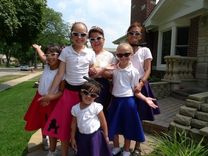 Custom Retro Poodle Skirts 50'S Sock Hop Circle Skirts Adult And Kids Sizes Costumes 6 small