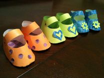 Custom Party Favors Decorations Paper Baby Shoes For Shower Or Birthday 1 small