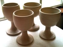 Custom Shot Glasses Mini Wine Glasses Goblets Chalices Wheel Thrown Ceramic Pottery 5 small