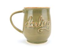 Custom Personalized Name Coffee Mug Wheel Thrown Pottery 5 small