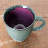Iron Purple Coffee Mug Cup Stoneware Ceramic Pottery Wheel Thrown By Gemfox Sra Usa 1 small