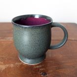 Iron Purple Coffee Mug Cup Stoneware Ceramic Pottery Wheel Thrown By Gemfox Sra Usa 4 small