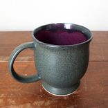Iron Purple Coffee Mug Cup Stoneware Ceramic Pottery Wheel Thrown By Gemfox Sra Usa 5 small