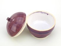 Berry Purple Lidded Jar Wheel Thrown Ceramic Stoneware Pottery By Gemfox Sra Usa 1 small