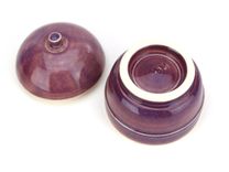 Berry Purple Lidded Jar Wheel Thrown Ceramic Stoneware Pottery By Gemfox Sra Usa 5 small