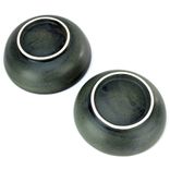 2 Iron Purple Bowls Serving Dishes Wheel Thrown Stoneware Ceramic Pottery By Gemfox Sra Usa 1 small