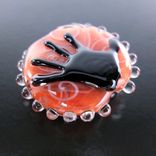 Coral Made-By-Hand Bead Handmade Lampwork Glass By Gemfox Sra Usa 4 small