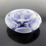 Ink Lotus Bead Button Handmade Lampwork Glass By Gemfox Sra Usa 4 small