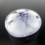 Ink Lotus Bead Button Handmade Lampwork Glass By Gemfox Sra Usa 5 small