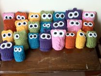 Custom Owls Knitted Crocheted Crib Toys Ornaments Dolls 1 small