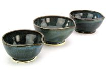 Prep Bowls Cups Stoneware-Porcelain Ceramic In Denim 2 small