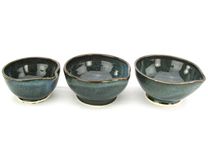 Prep Bowls Cups Stoneware-Porcelain Ceramic In Denim 4 small