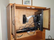 Flat-Screen Tv Mount Cabinet Entertainment Center 3 small