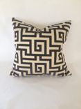 Black Velvet Print With Cream Background Pillow Cover 3 small