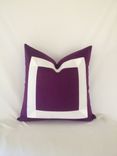 Purple With White Ribbon Pillow Cover 1 small