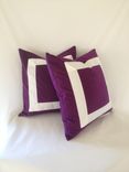 Purple With White Ribbon Pillow Cover 3 small