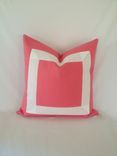 Pink Cotton With White Ribbon Pillow Cover 1 small
