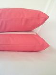 Pink Cotton With White Ribbon Pillow Cover 3 small
