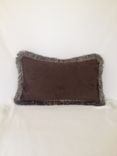 Chocolate Brown Jacquard Pillow Cover 1 small