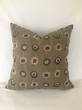 Faux Suede Tan And Brown Pillow Cover 1 small