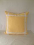 Baby Yellow With Ribbon Embellishment Pillow Cover 1 small