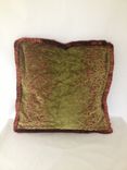 2 Moss Green And Red Pillow Covers 1 small