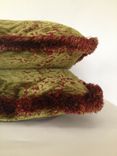 2 Moss Green And Red Pillow Covers 3 small