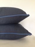 Royal Blue And Navy Pattern Pillow Cover 3 small